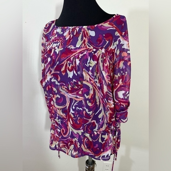 ANA sz med top sheer fuller style. In a colorful spring style - Picture 6 of 14